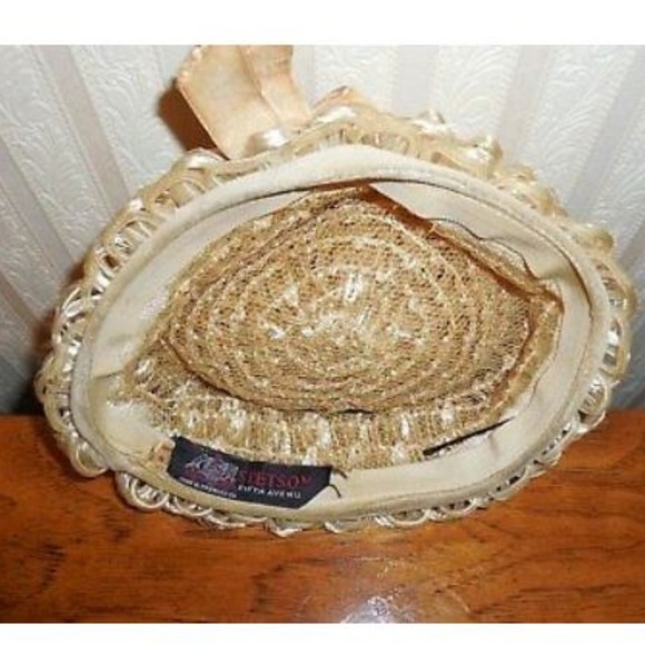Woman's Vintage Stentson Raffia Hat - Picture 3 of 4